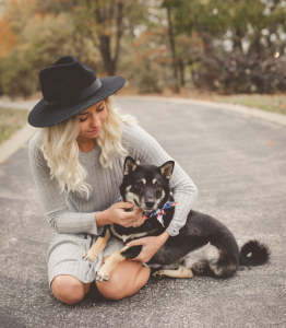 Baylee and her dog Bear